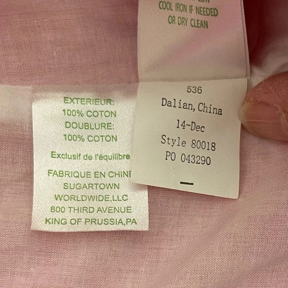 LILLY PULITZER ANNABELLE TOP IN HOTTY PINK - Picture 11 of 11